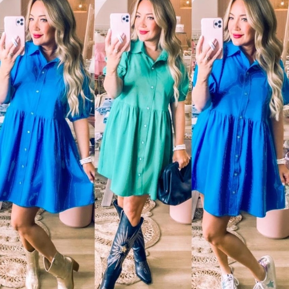 “Entro” Womens Small Blue Dress *new with tags*